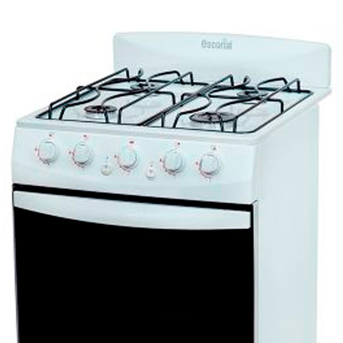Cocina Escorial Palace Cristal Blanca Gas Licuado Color Blanco